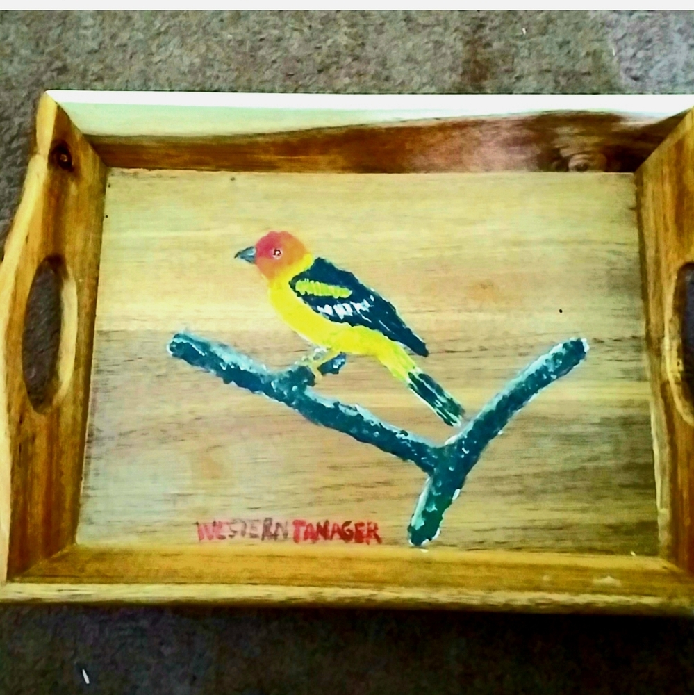 - Tanager  Bird Serbing Tray